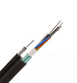 12 24 72 96 tubos flojos aéreos de la base FIG8 GYTC8S trenzaron el cable óptico de la fibra