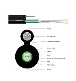 Cuadro trenzado acero 8 cable de fribra óptica acorazado al aire libre Gyxtc8a Gyxtc8s