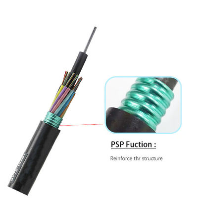 GYTS con cinta de bloqueo de agua 36 72 96 Cable de fibra óptica blindado de núcleo para conectar equipos de comunicación