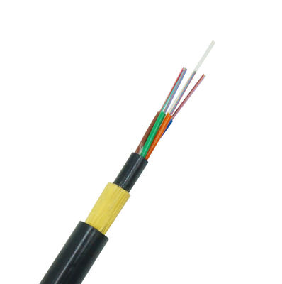 Tubo flojo de la envoltura doble de la base del OEM 6 detrás que apoya el cable de fribra óptica no-metálico Lifetim largo del cable aéreo ADSS