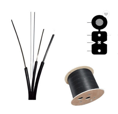 Cuadro 8 cbale plano de solo modo del cable de descenso de GJYXCH FTTH del cable de fribra óptica G657A1fiber