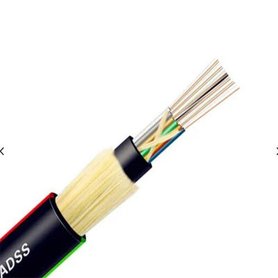 Kevlar cuenta un cuento el 100M los 200M los 300M Span ADSS 24 48 96 cable óptico de la fibra de 144 bases