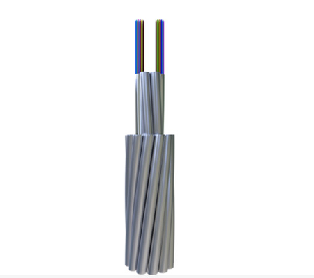 Tubo trenzado cable de fribra óptica de las fibras OPGW de la telecomunicación 12-72 usando cerca