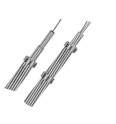 2-42 la base preformó el cable de fribra óptica de OPGW para la comunicación