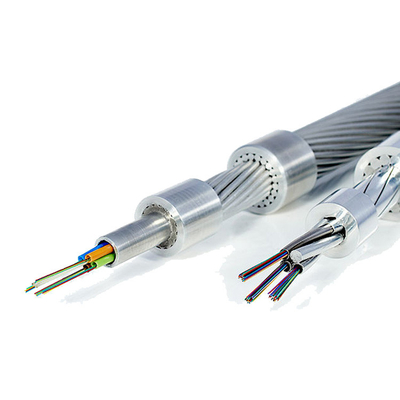2-42 la base preformó el cable de fribra óptica de OPGW para la comunicación
