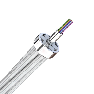 Capa doble trenzada del cable de toma de tierra de arriba compuesto de fibra óptica de OPGW