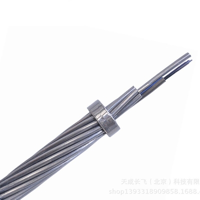 Capa doble trenzada del cable de toma de tierra de arriba compuesto de fibra óptica de OPGW