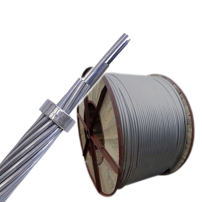 Capa doble trenzada del cable de toma de tierra de arriba compuesto de fibra óptica de OPGW