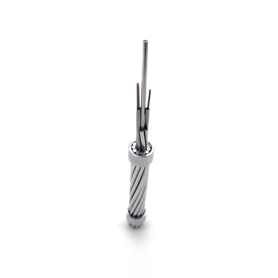36 cable autosuficiente de fibra óptica de la comunicación del cable OPGW de la base para el reemplazo del cable de toma de tierra del aerail